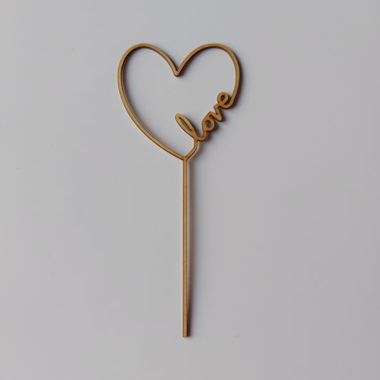 Kakkukoriste Sydän Love